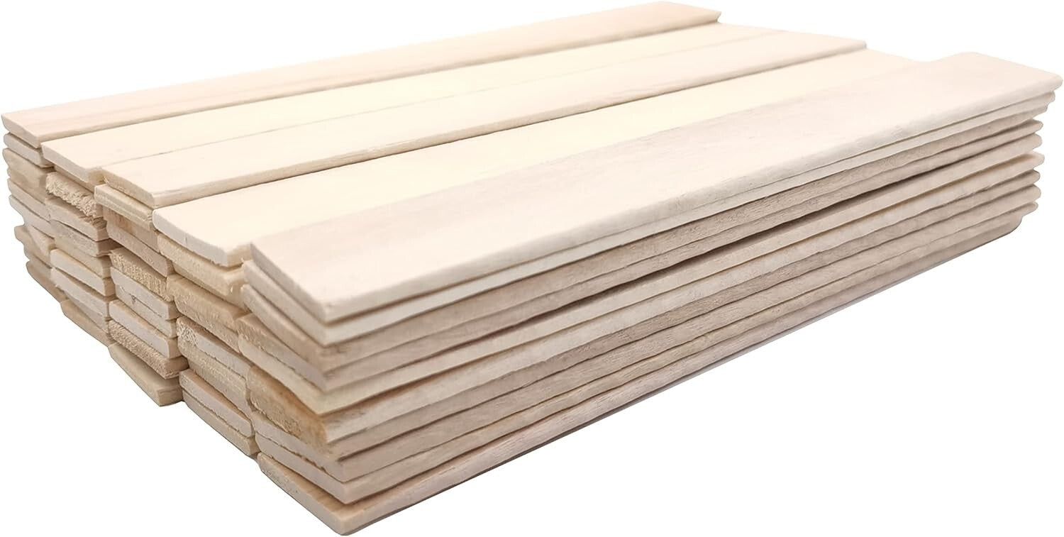 Versatile 1000 Pack Wooden Craft Sticks - Perfect for Arts & DIY Projects