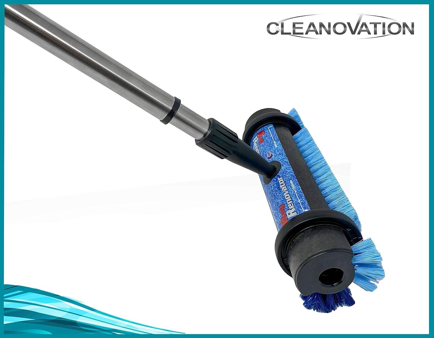 Effortless Carpet Cleaner with Long Handle Scrub Brush & Stain-Removing Shampoo