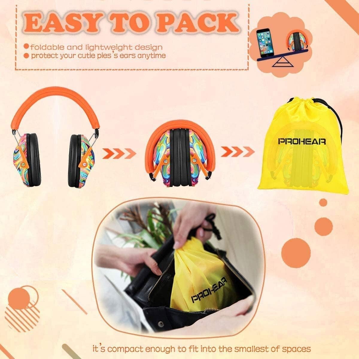 Adjustable Hearing Protection Earmuffs for Kids - Durable & Lightweight Design