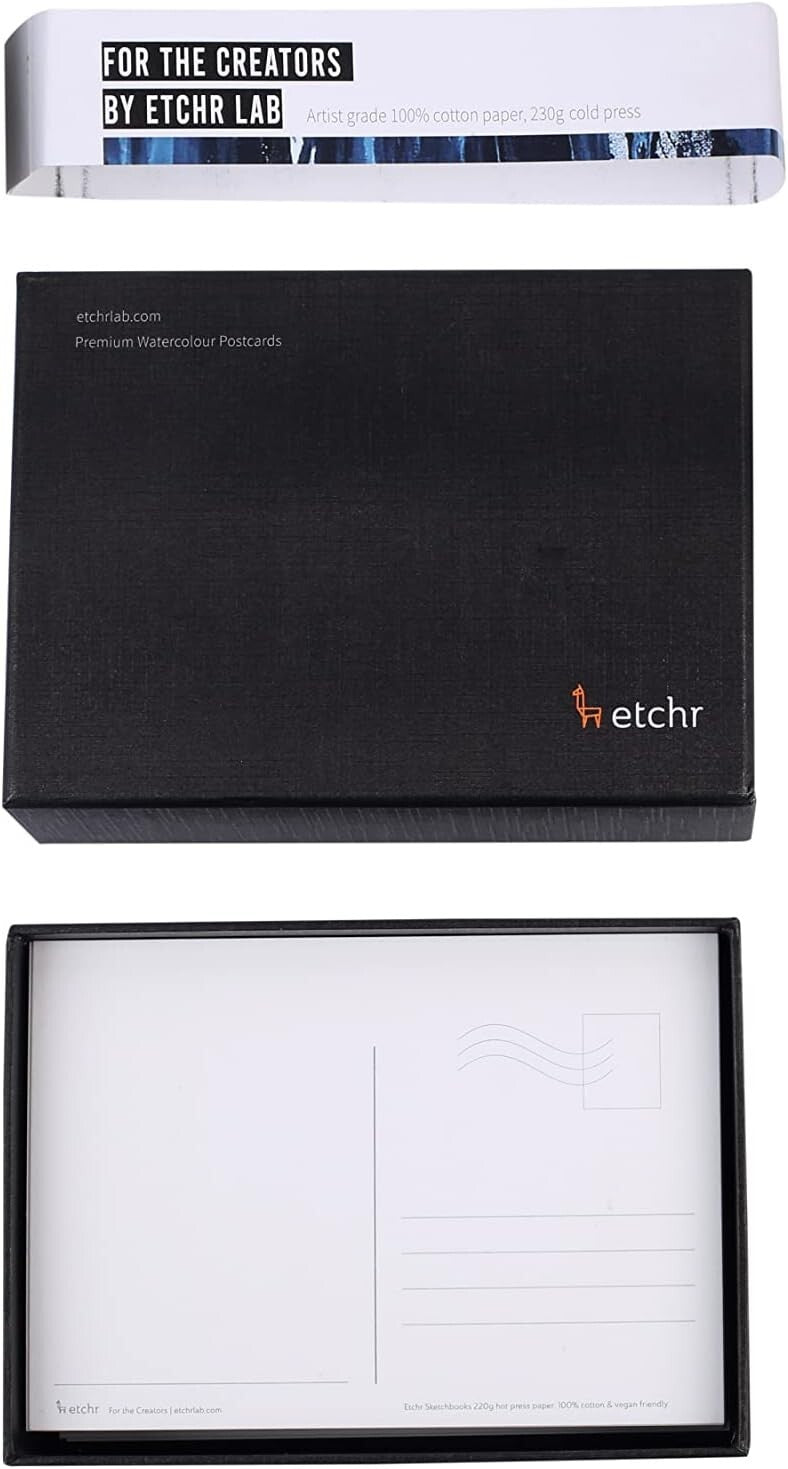 Premium Acid-Free Cold Press Postcard Paper - 100 Count for Guaranteed Quality