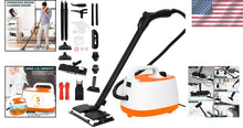 Load image into Gallery viewer, Rolling Canister Steam Cleaner: Fast Heating &amp; 21 Tools for Total Home Cleanup