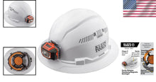Load image into Gallery viewer, Premium White Hard Hat with Light - Vented Design &amp; Universal Accessory Slots