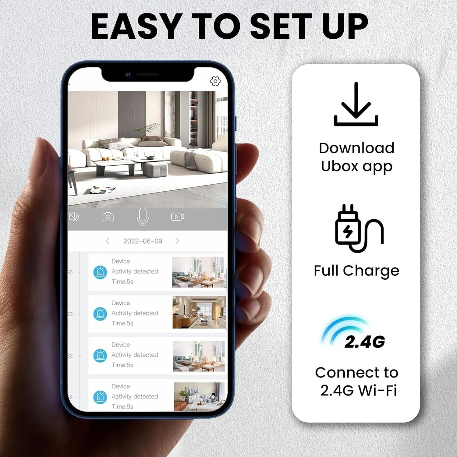Advanced Wi-Fi Indoor Security Camera - Motion Detection & Remote Viewing