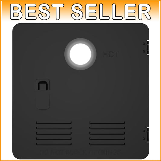 Durable Anti-Bump 15" x 15" RV Water Heater Door - Black Galvanized Steel