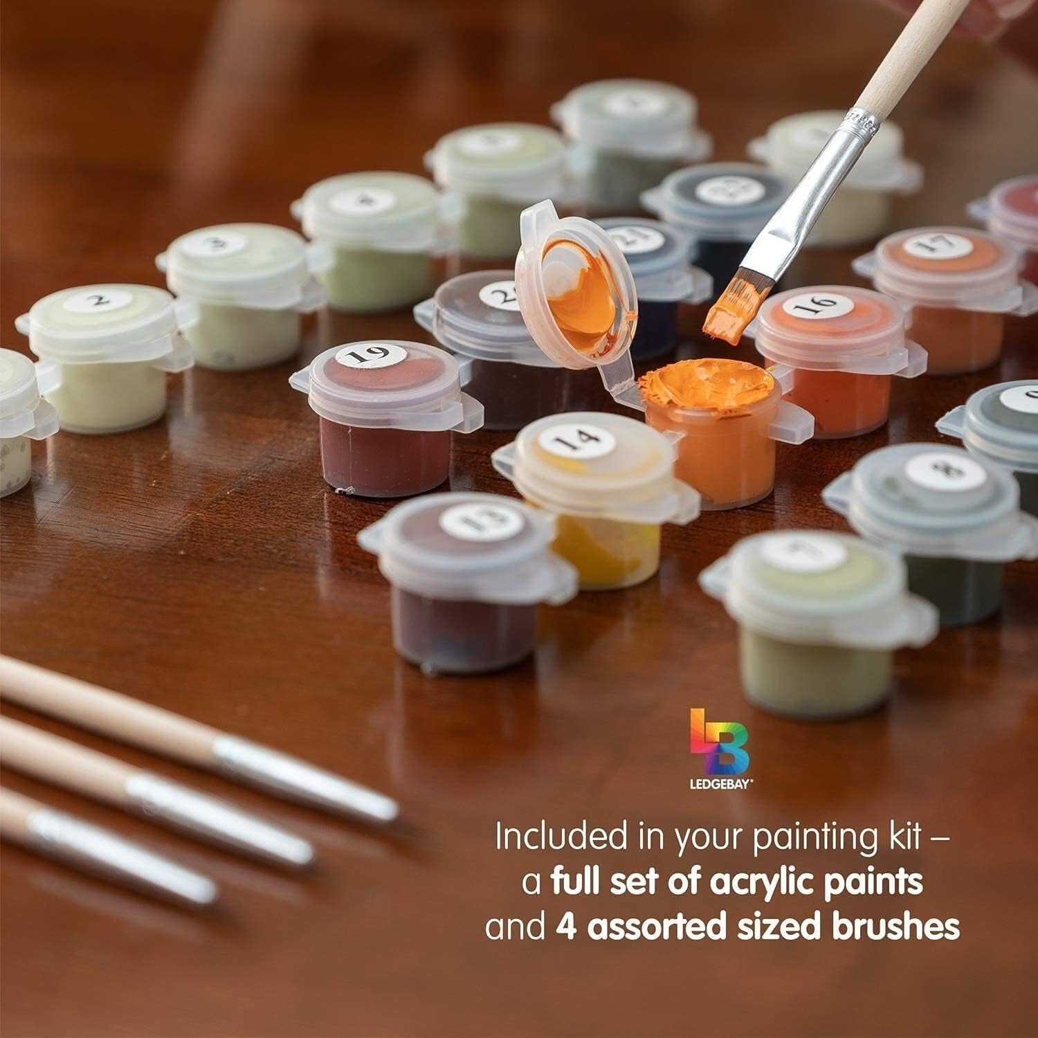 Moonrise Song Paint by Numbers - Elegant Art Kit for Adults with Acrylic Options