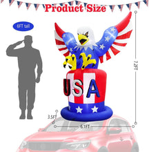 Load image into Gallery viewer, Celebrate Independence Day with 7.2FT Inflatable Eagle – Family Fun for All Ages