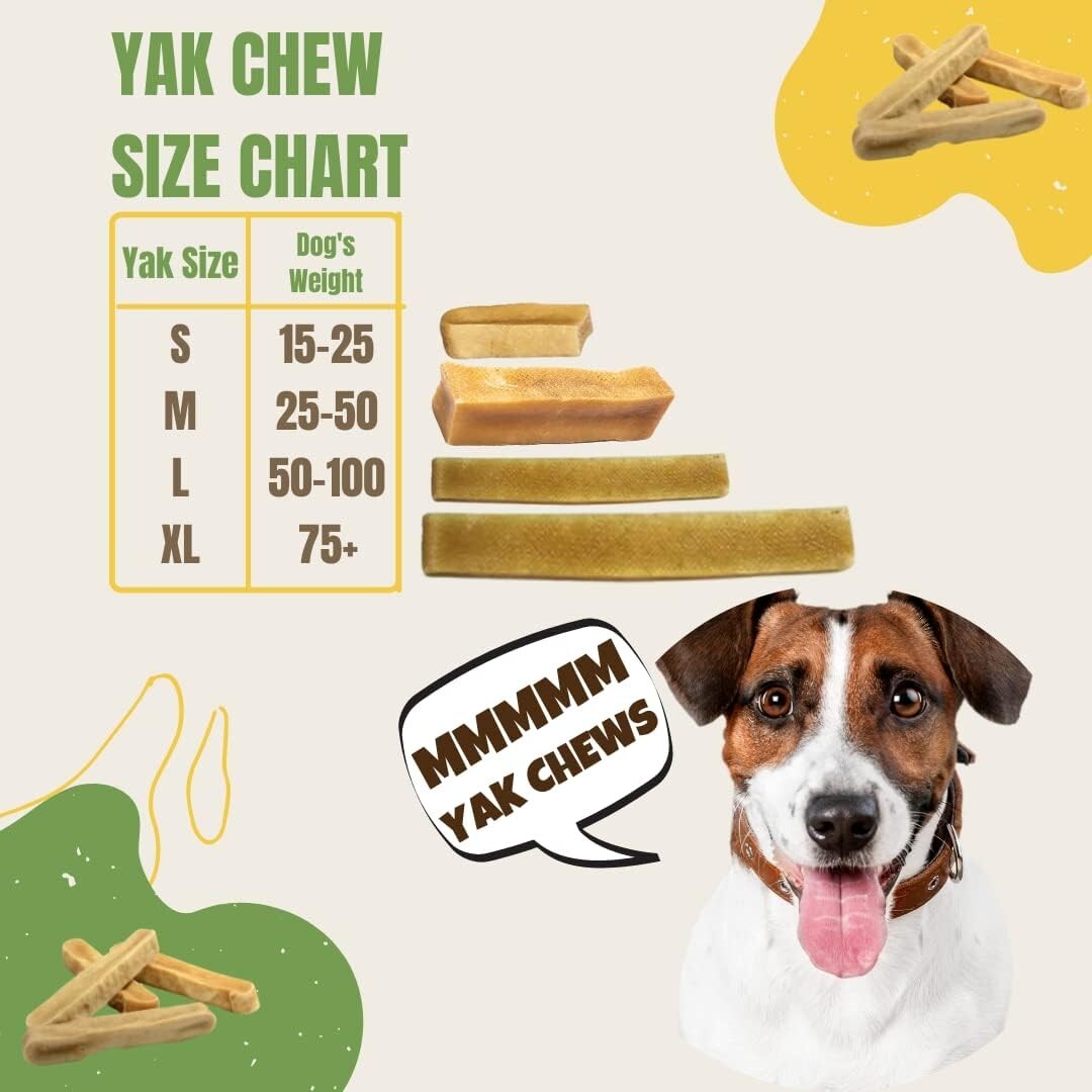 EcoKind Yak Cheese Dog Chews - All-Natural 3 lb, Perfect for Aggressive Chewers
