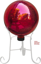 Load image into Gallery viewer, 10" Weather-Resistant Art Deco Glass Gazing Sphere for Home &amp; Garden
