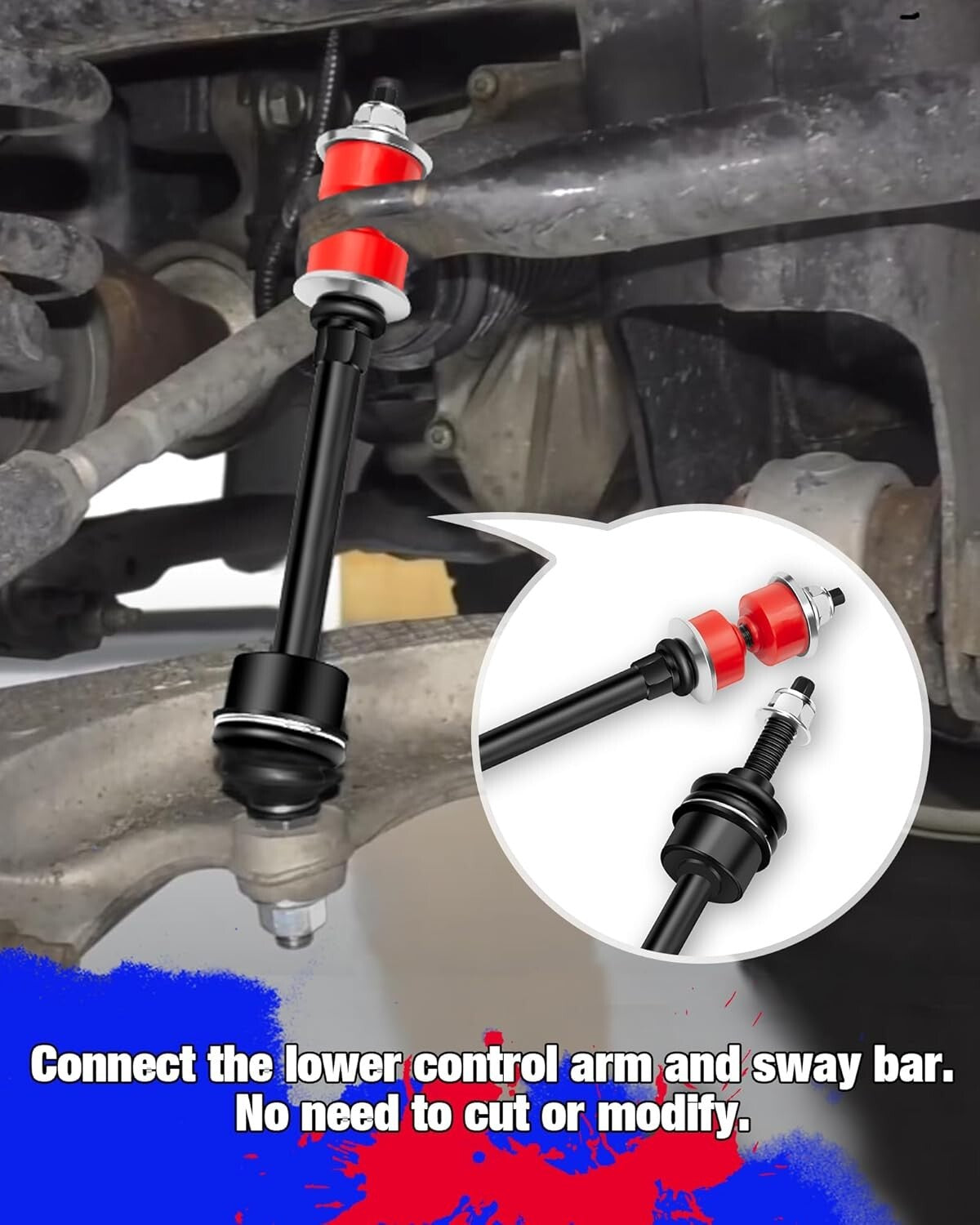 Durable KSP Front Stabilizer Bar Link for 2006-2022 Ram 1500 & Classic Models