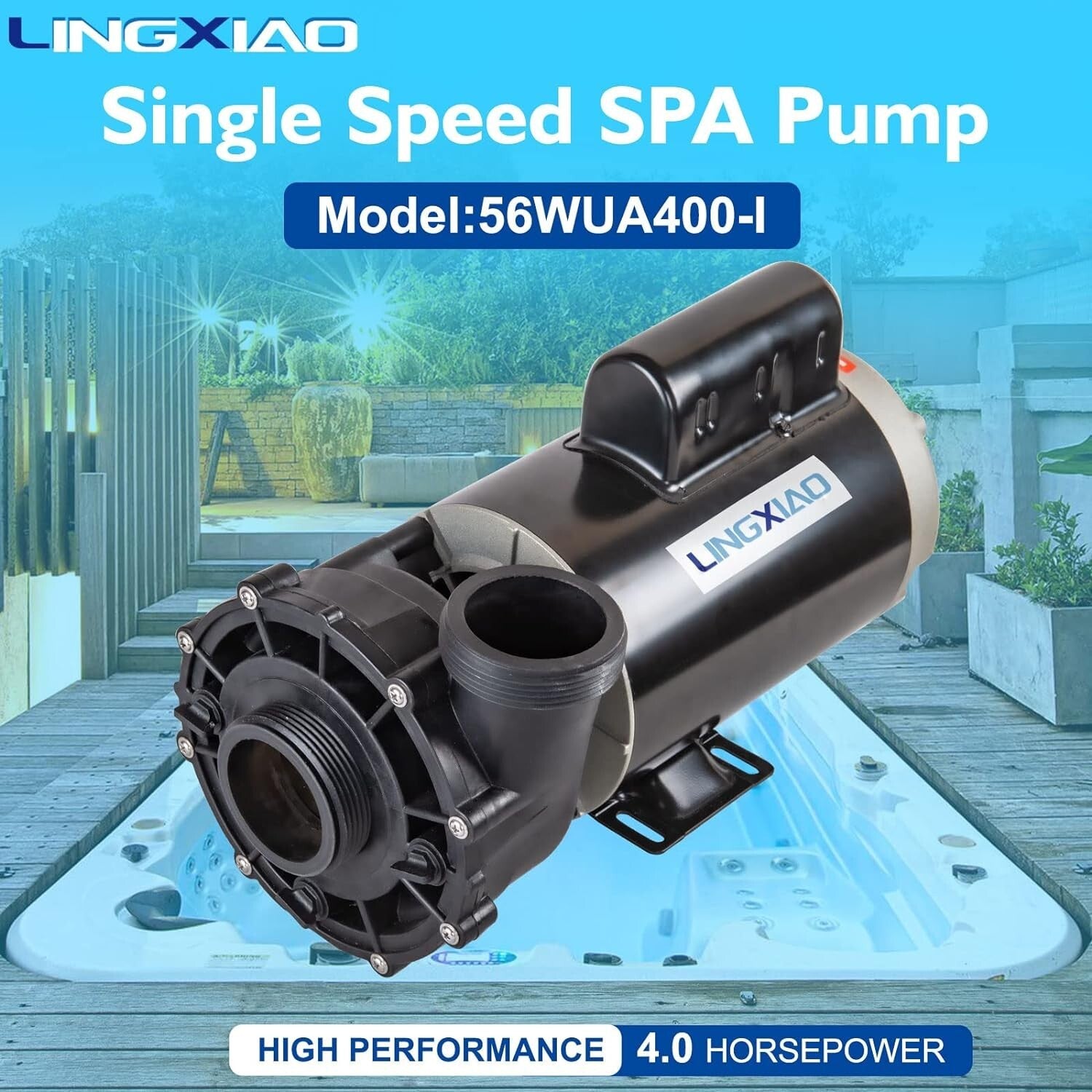 Durable 4HP SPA Hot Tub Pump – 230V, 56 Frame, Easy Installation Included