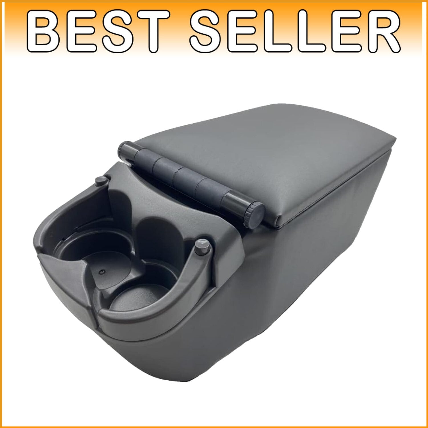 Durable Center Console with Adjustable Cup Holders - Perfect for Truck Interiors