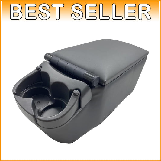 Durable Center Console with Adjustable Cup Holders - Perfect for Truck Interiors
