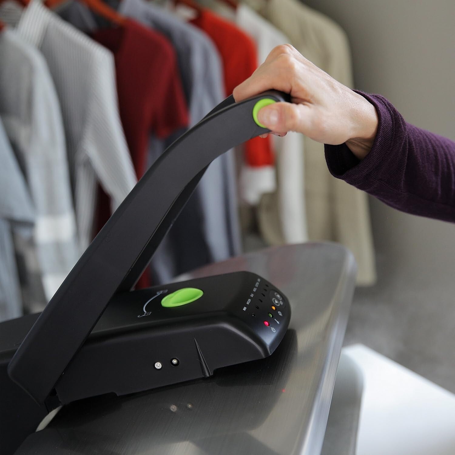 Professional Quality Digital Steam Press - 25x10.5 Inch Surface, Stainless/Black