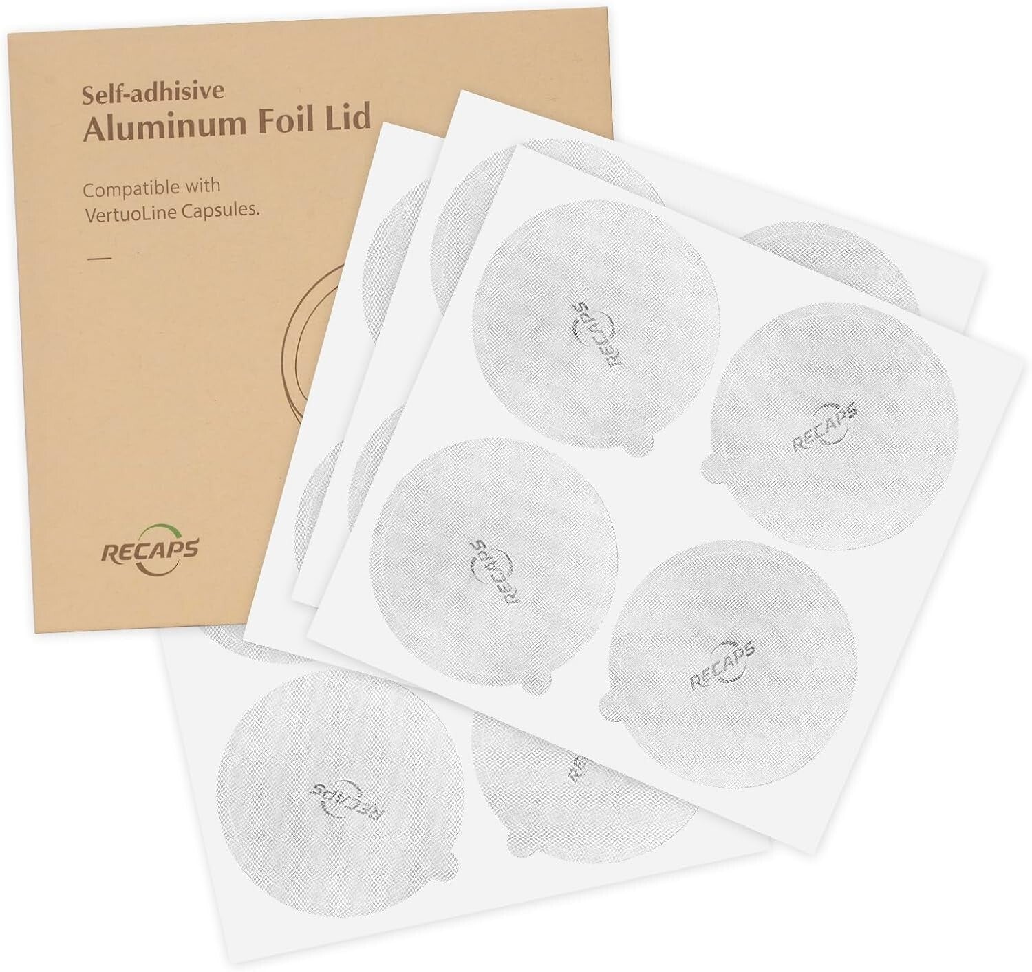 Strong Adhesive Aluminum Foil Lids for Reusable Nespresso Vertuo Coffee Pods