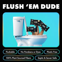 Load image into Gallery viewer, Extra-Large Flushable Wipes – 9 Pack Set, Biodegradable &amp; Unscented Comfort