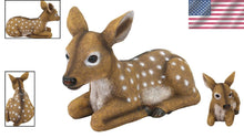 Load image into Gallery viewer, Hand-Painted Darby Fawn Sculpture - Artisan Resin Deer Statue for Yard Decor