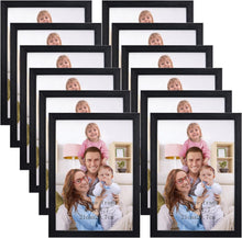 Load image into Gallery viewer, Elegant A4 Black Picture Frame Set of 12 for Stylish Wall and Tabletop Displays