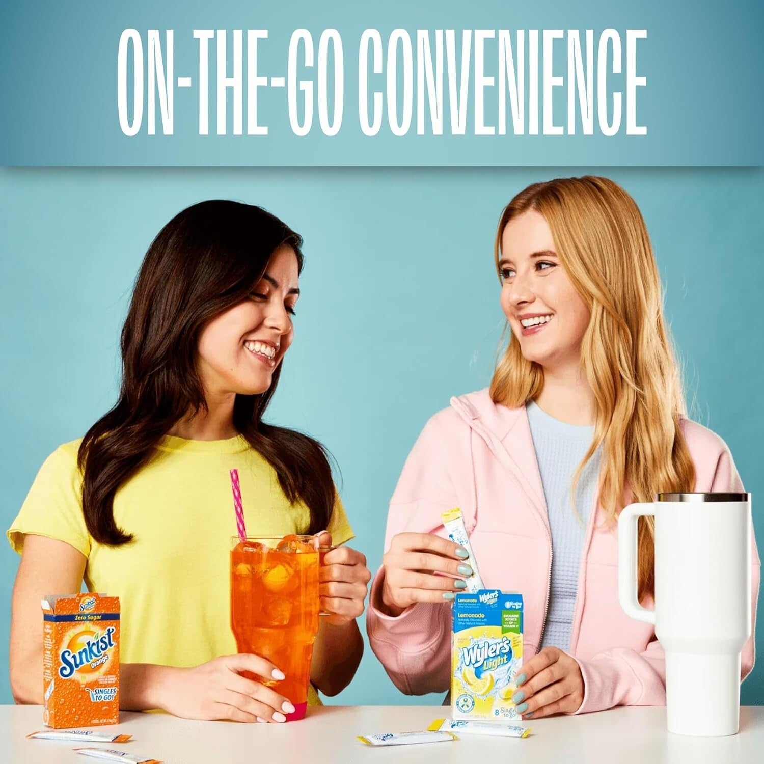 120 Count Drink Mix Pack - Sugar-Free Water Flavorings by Skittles, Sonic & More