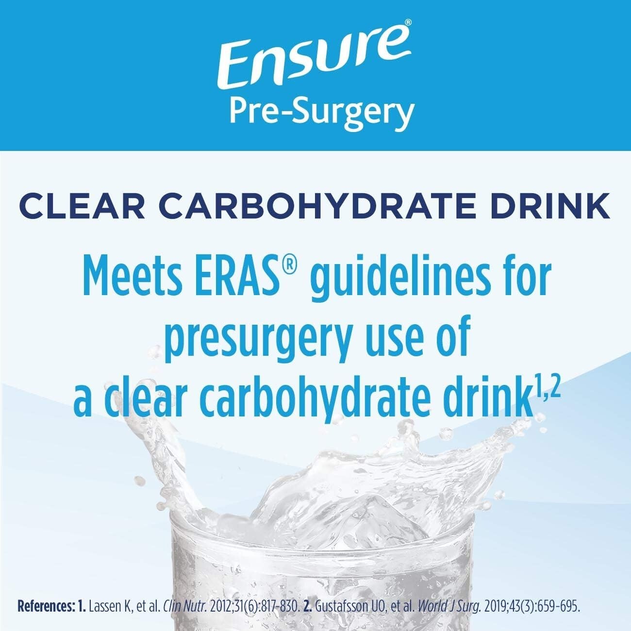 Comprehensive Perioperative Nutrition: 3 Ensure Carbohydrate Drinks & 20 Shakes
