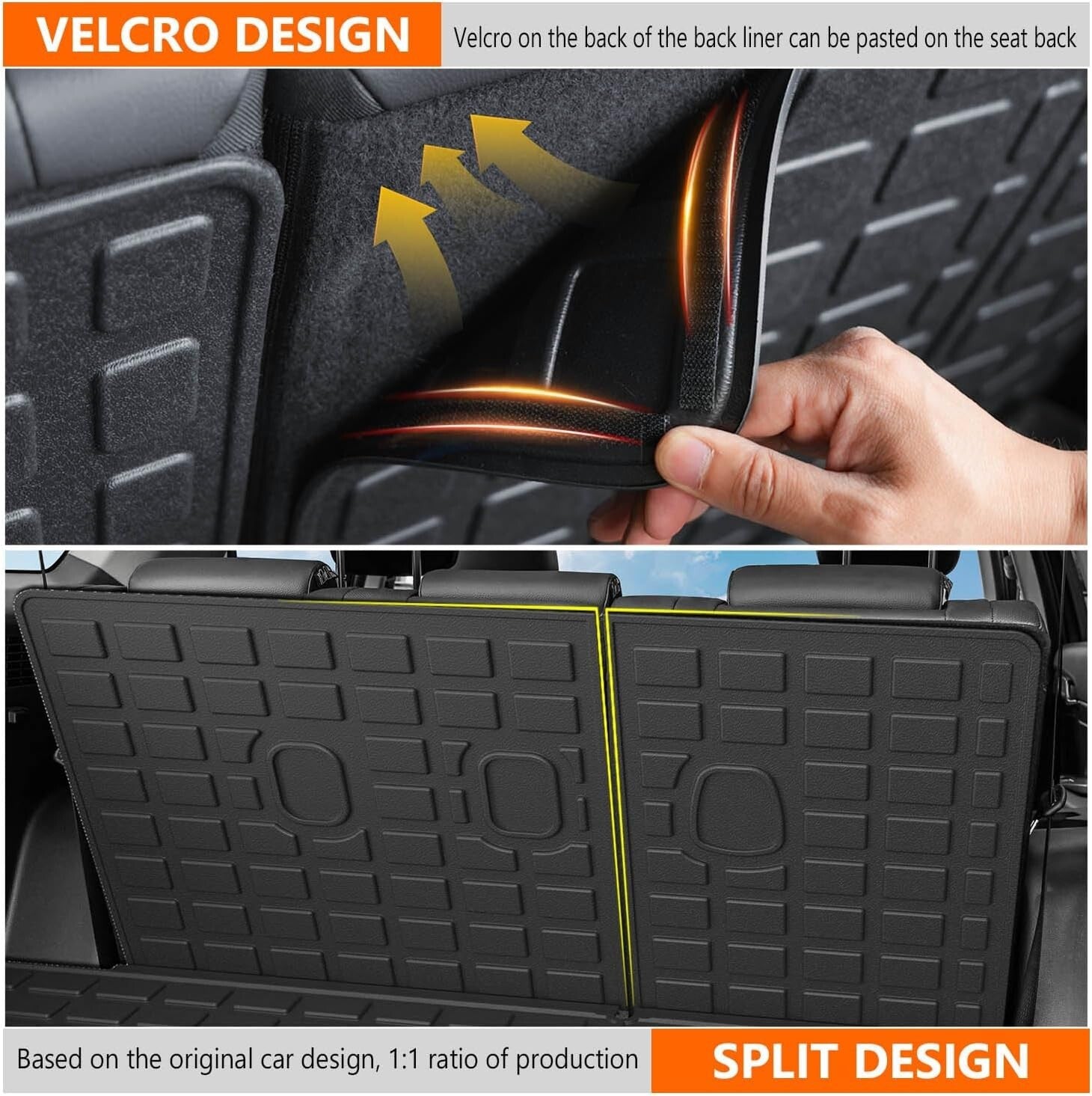 Custom-Fit Cargo Liner for 2020-2025 Hyundai Palisade with Backrest Protection