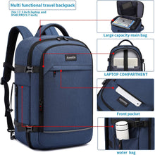 Load image into Gallery viewer, 17-Inch Laptop Travel Backpack with Packing Cubes - Perfect for Weekend Getaways