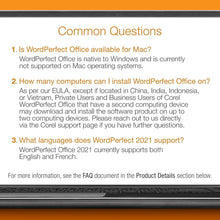 Load image into Gallery viewer, WordPerfect Office Education 2021: Powerful Tools for Academic Success [PC Disc]