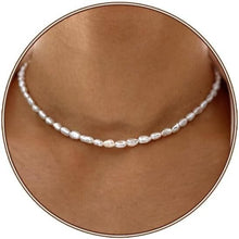 Load image into Gallery viewer, Dainty Pearl Choker Necklace - 4MM/6MM/8MM Adjustable Elegant Jewelry for Women