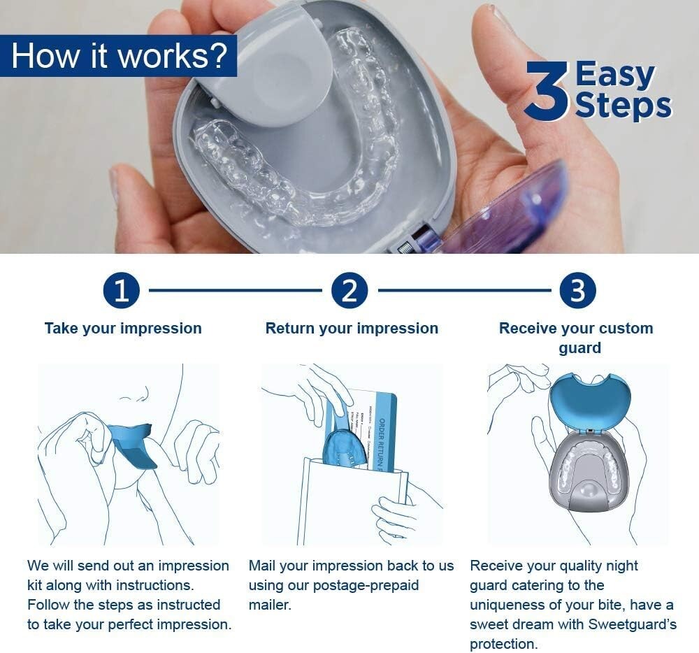 Clear Custom-Fit Mouth Guard for Teeth Grinding - Comfort Upgrade for Adults