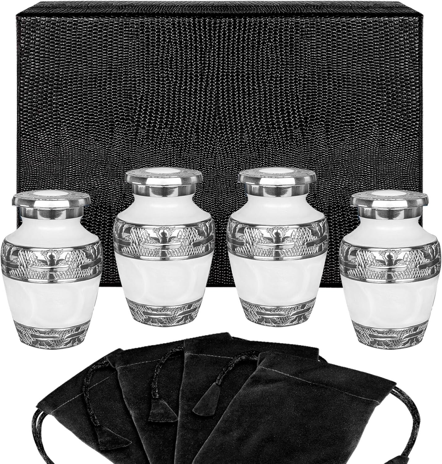 Brass Keepsake Urns with Silver Lining - Perfect for Honoring Your Loved Ones