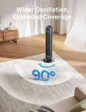 Load image into Gallery viewer, Portable 36-Inch Tower Fan with 25ft/s Airflow - Ideal for Bedroom &amp; Living Room