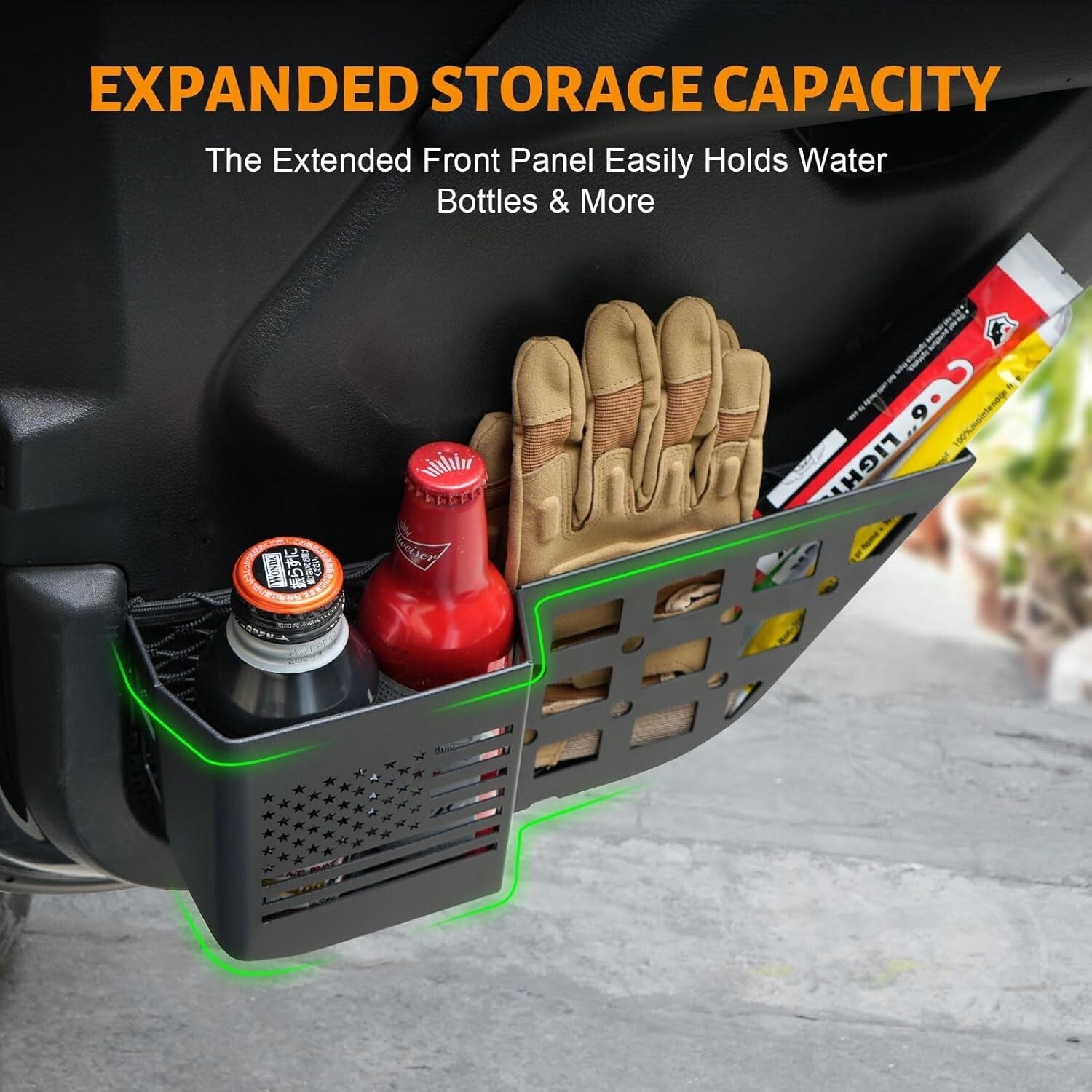 Upgrade Your Jeep: Molle Panel Rear Door Storage Box for Wrangler JL (2018-2024)