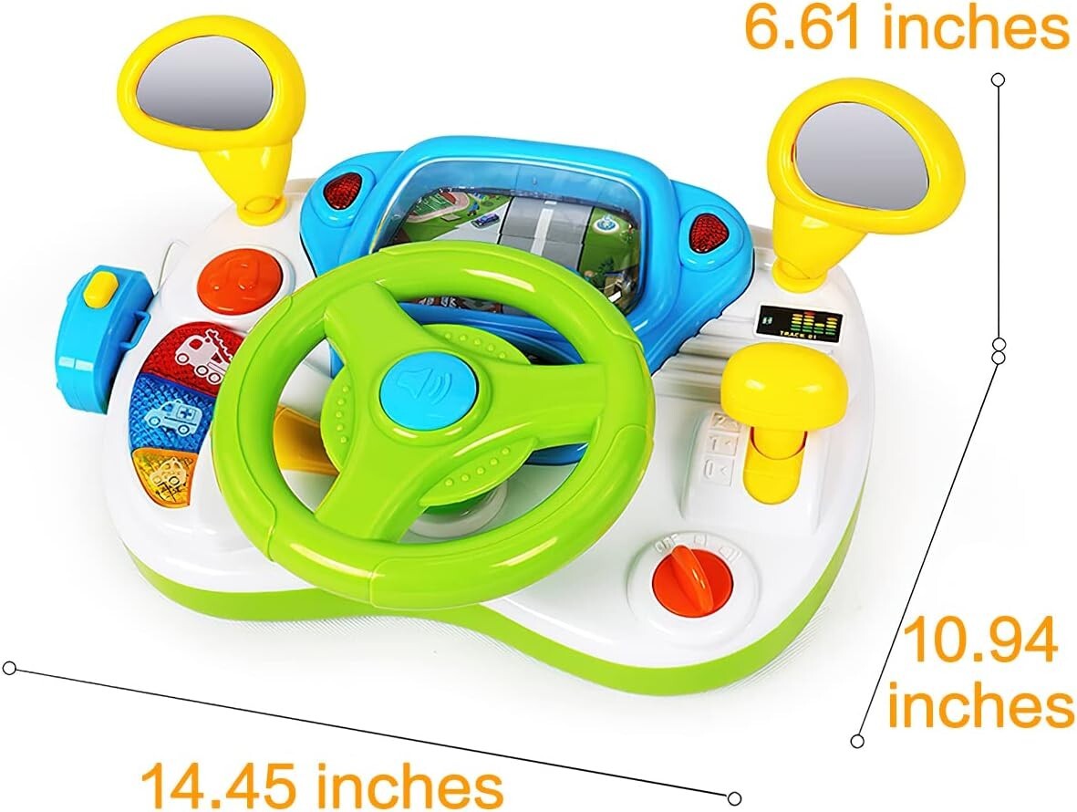 First Driving Steering Wheel Toy for Toddlers - Interactive Learning Fun