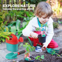 Load image into Gallery viewer, Child-Sized Gardening Tool Set for Outdoor Fun - Includes Wheelbarrow &amp; Gloves