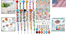 Load image into Gallery viewer, All-in-One 236-Pc Garden Stake Kit with Beads and Crystal Toppers for Easy Use