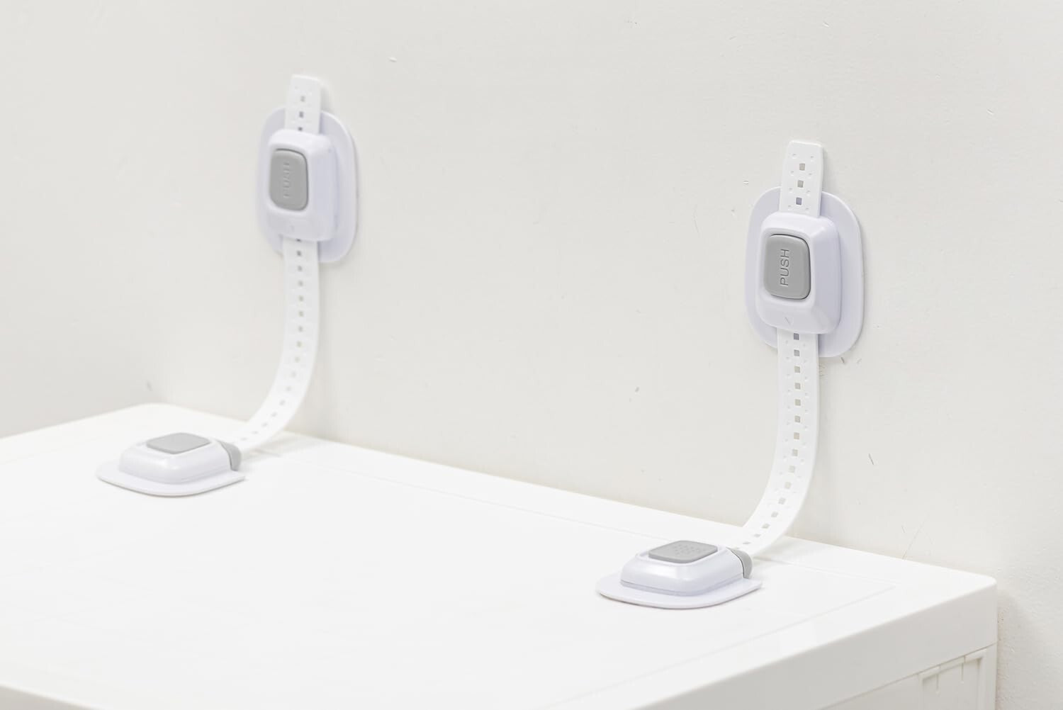 Anti Tip Furniture Wall Anchors for Toddlers - Damage-Free Installation, 4 Pack