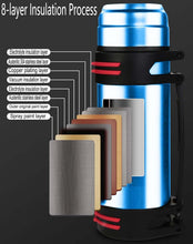 Load image into Gallery viewer, Portable 86oz Insulated Thermos with Adjustable Strap - Perfect for Hiking