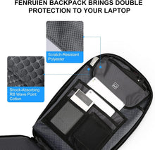 Load image into Gallery viewer, Waterproof 17.3-Inch Business Laptop Backpack with Triple Anti-Theft Protection
