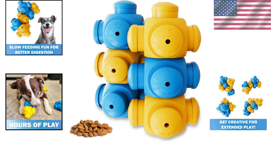 6-Piece Advanced Puzzle Treat Games for Busy Dogs - Brain-Stimulating Fun