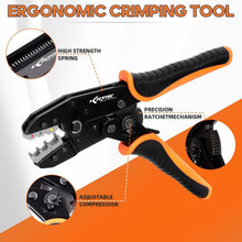 Load image into Gallery viewer, Professional 5-in-1 Wire Crimping Tool Kit with Quick Release Jaws &amp; Case