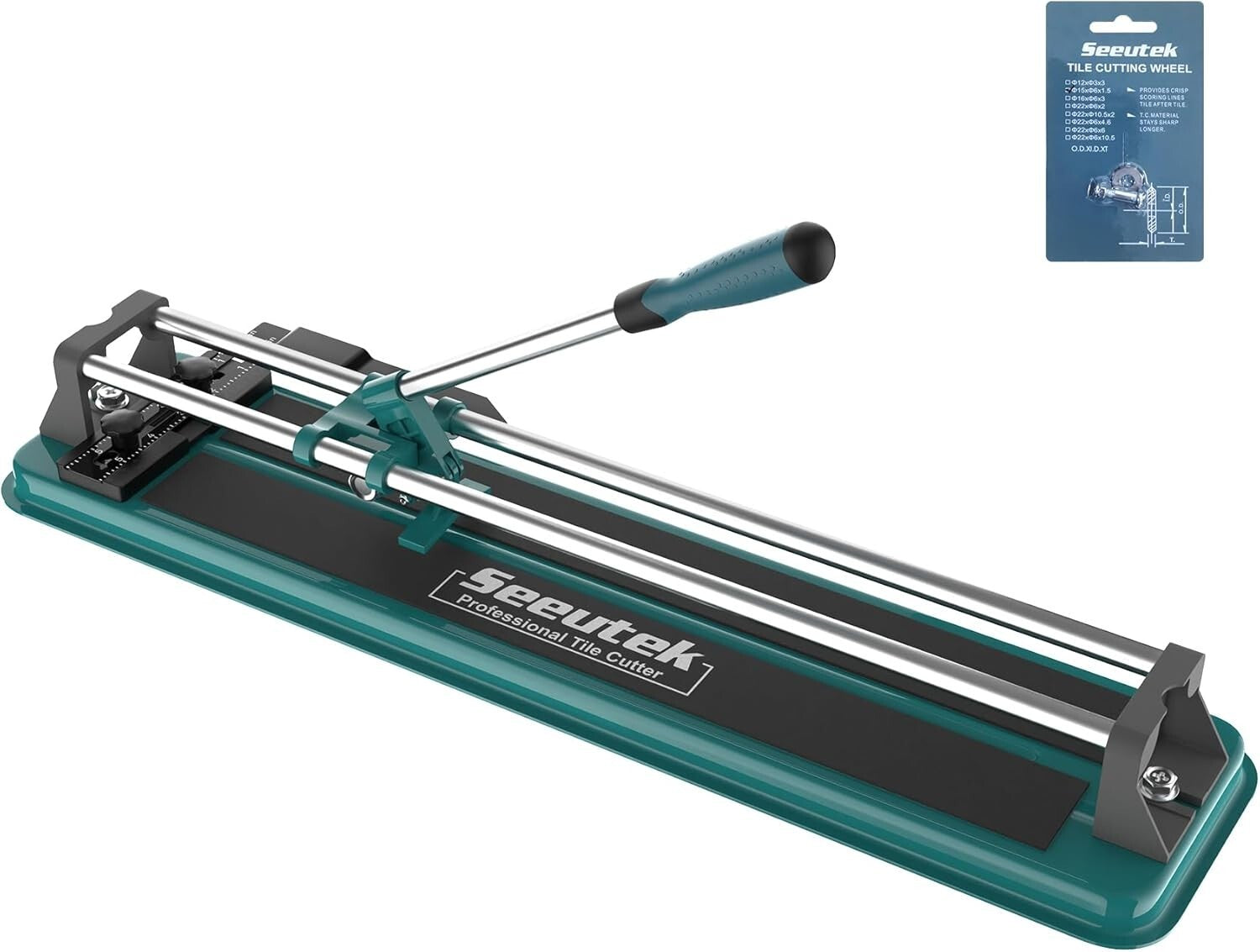 17” Manual Tile Cutter with Tungsten Carbide Wheel - Precision Cutting Tool