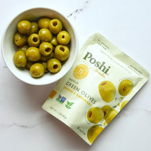 Load image into Gallery viewer, Delicious Green Olives, Lemon &amp; Rosemary - Gluten-Free, Paleo-Friendly 30 Pack