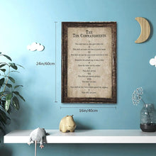 Load image into Gallery viewer, Meaningful 10 Commandments Christian Wall Art - Perfect Gift for Any Occasion