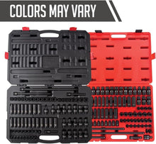 Load image into Gallery viewer, Durable 3/8 Drive Impact Socket Set - 80 Pieces, SAE/Metric with Universal Joint