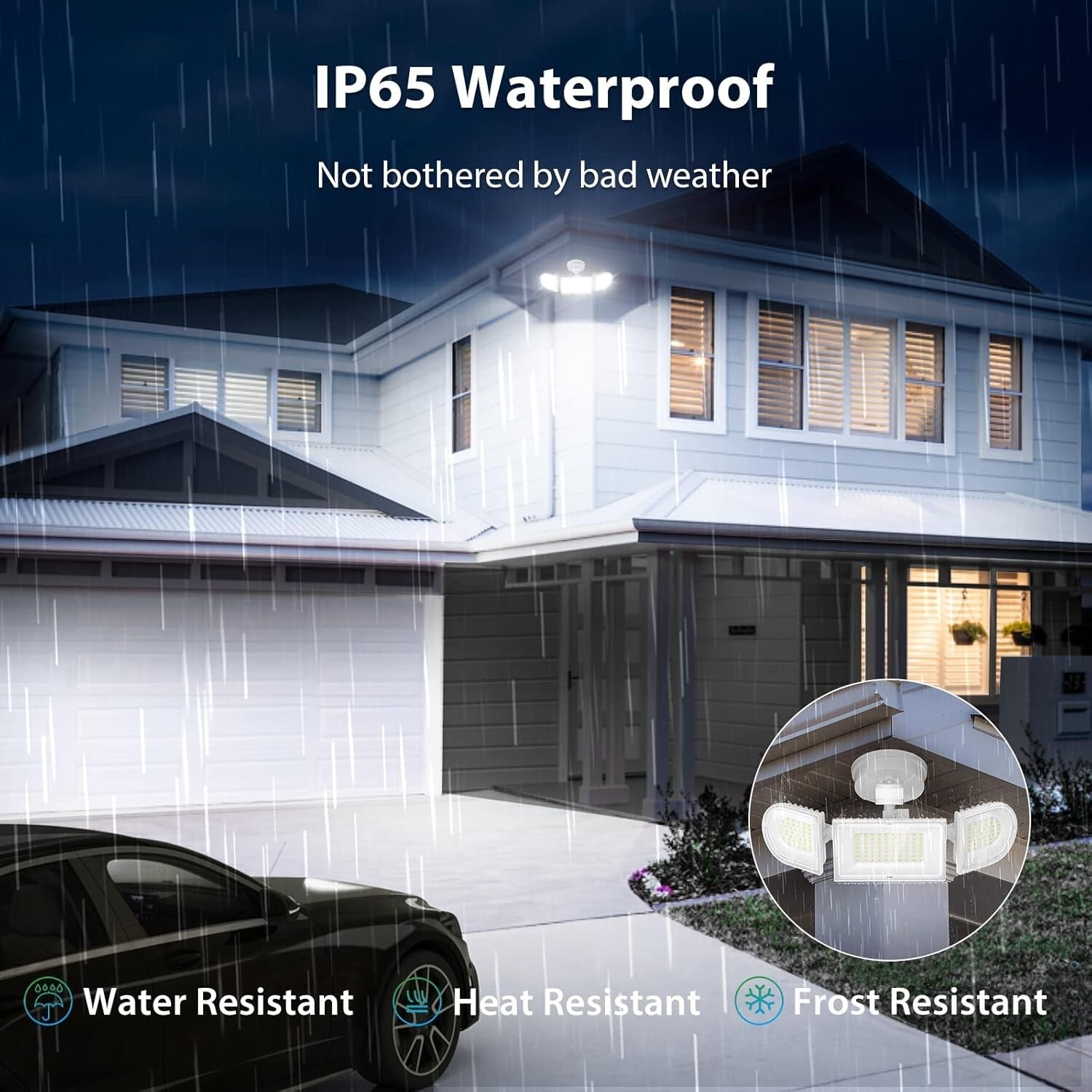 Energy-Saving 9000LM Motion Sensor LED Floodlight - Outdoor Security Solution