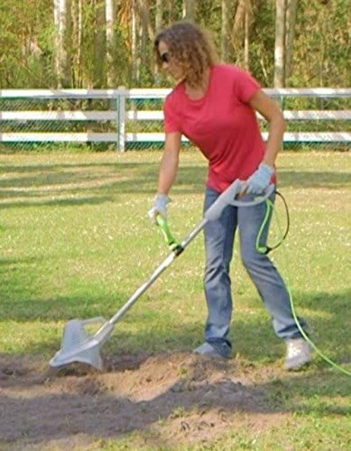 7.5-Inch Corded Electric Tiller with Ergonomic Grip - Hassle-Free Gardening