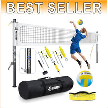 Load image into Gallery viewer, Lightweight Portable Volleyball Set with Net &amp; Boundary Line - Outdoor Fun Ready