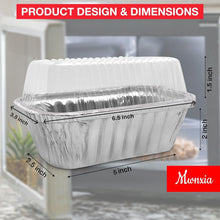 Load image into Gallery viewer, 100 Pack Disposable Aluminum Baking Pans - Perfect for Holiday Treats