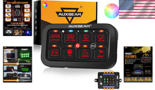 Load image into Gallery viewer, Custom RGB 8 Gang Switch Panel - 60 Amp Waterproof Control for Marine, RV, Car