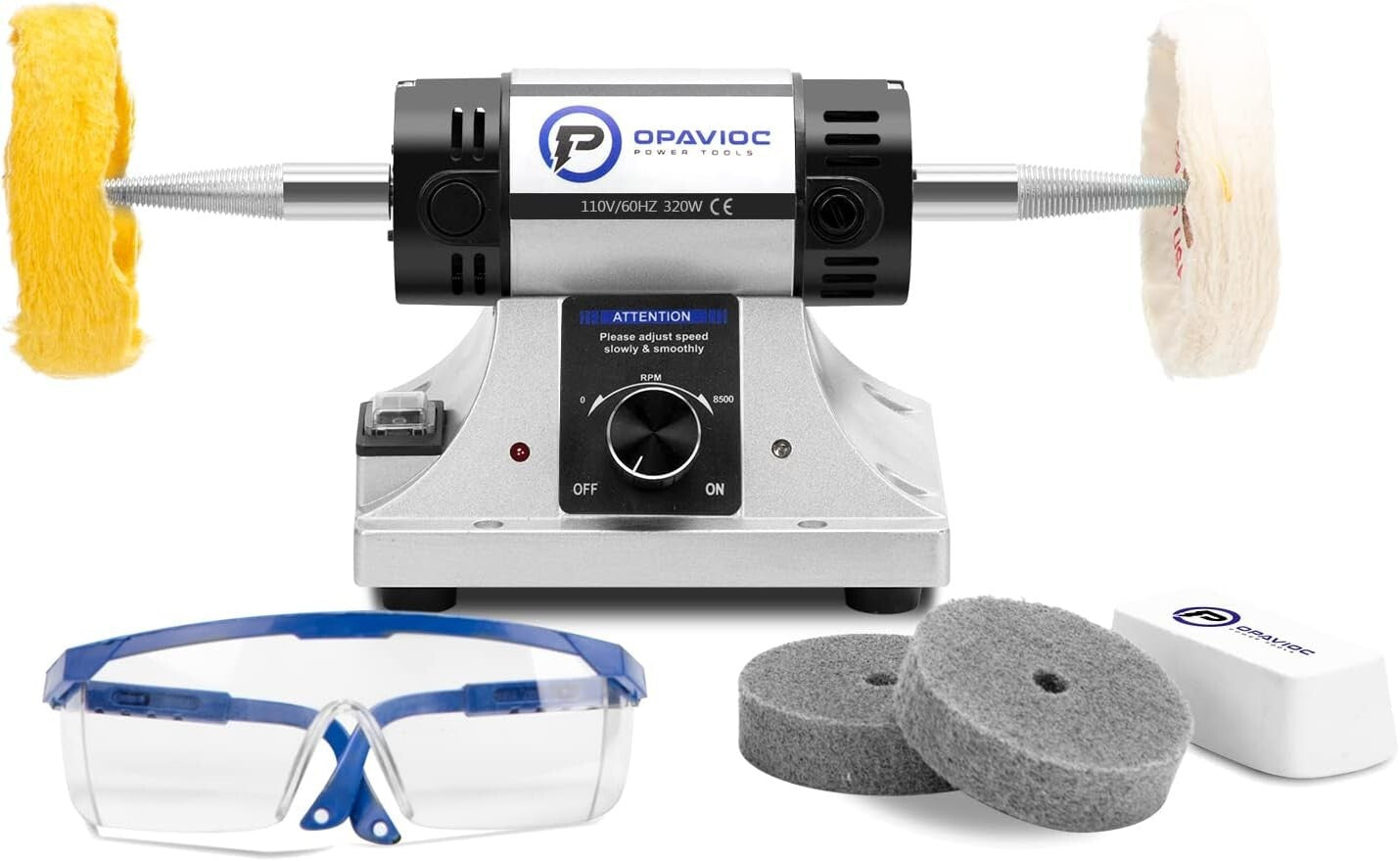 Compact Low-Noise Polishing & Buffing Machine - Ideal for Jewelry and Dental Use