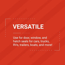 Load image into Gallery viewer, Versatile 25' D-Shaped Weather Seal - EPDM Foam with 3M Adhesive for Home &amp; RVs